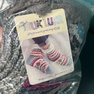 NWT Set of 3 Muk Luks Women’s Slipper Socks Size S-M